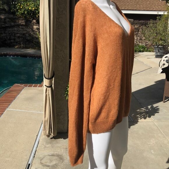 Free People Gossamer V-Neck Sweater Sz Med - Picture 6 of 11